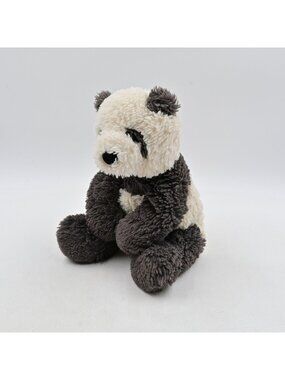 Jellycat Harry Panda Cub Soft Plush Toy Charcoal Gray Cream Retired